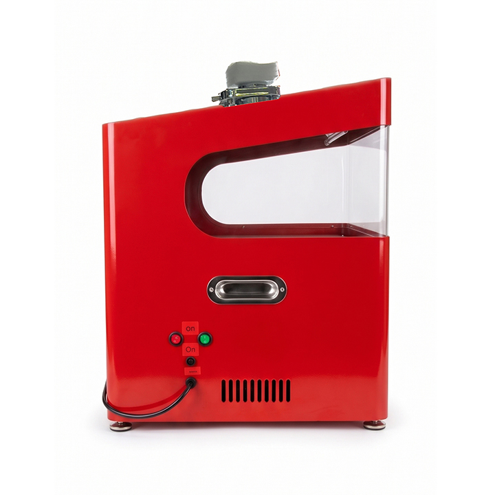 Red Desktop Bingo Blower with Aluminum Travel Case